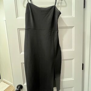 Express Black Strapless Dress